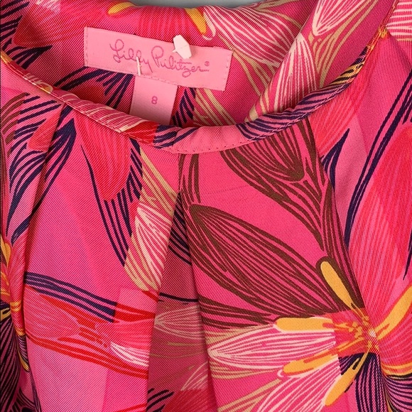 Lilly Pulitzer Pink Silk Sundress - Picture 3 of 4